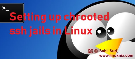 Setting up chrooted ssh jails in Linux