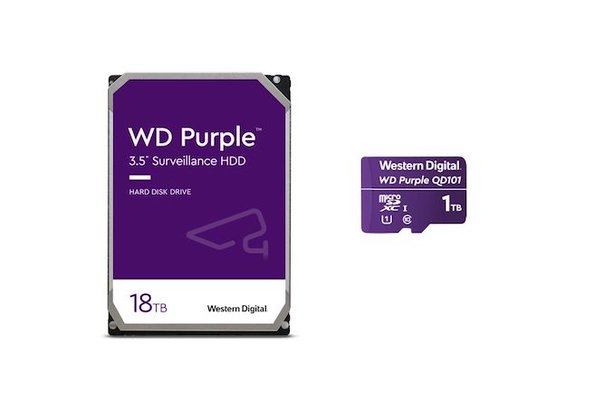 Western Digital Expands Purple Surveillance Storage Options with 18TB HDD and 1TB microSDXC Models