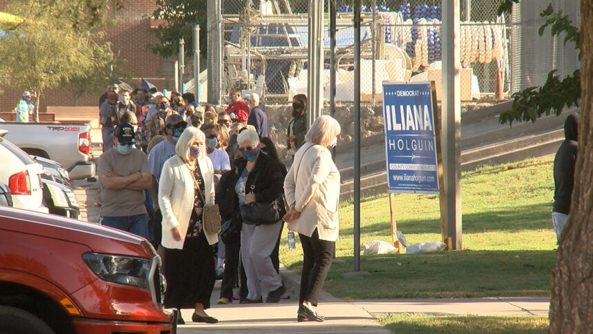 Early voting kicks off with long lines to cast ballots in El Paso, across Texas