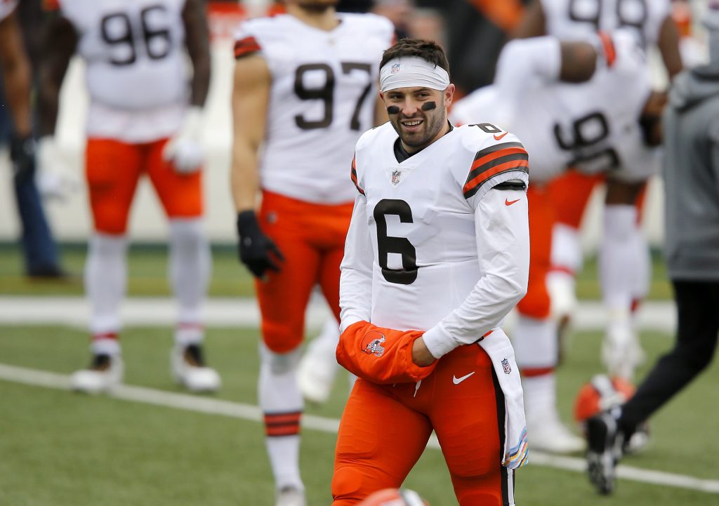 NFL Power Rankings - Browns QB Baker Mayfield during NFL game against the Bengals