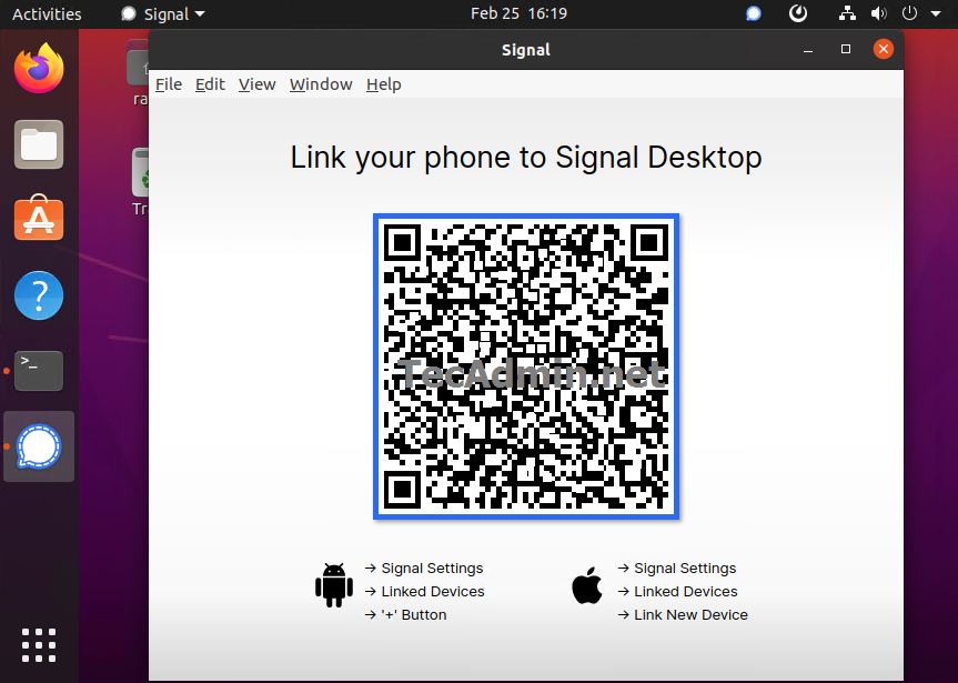 Installing Signal desktop on Ubuntu 20.04