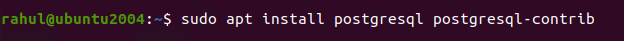 Installing PostgreSQL in Ubuntu 20.04