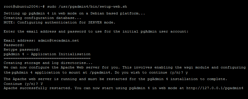 How to Install pgAdmin4 on Ubuntu 20.04