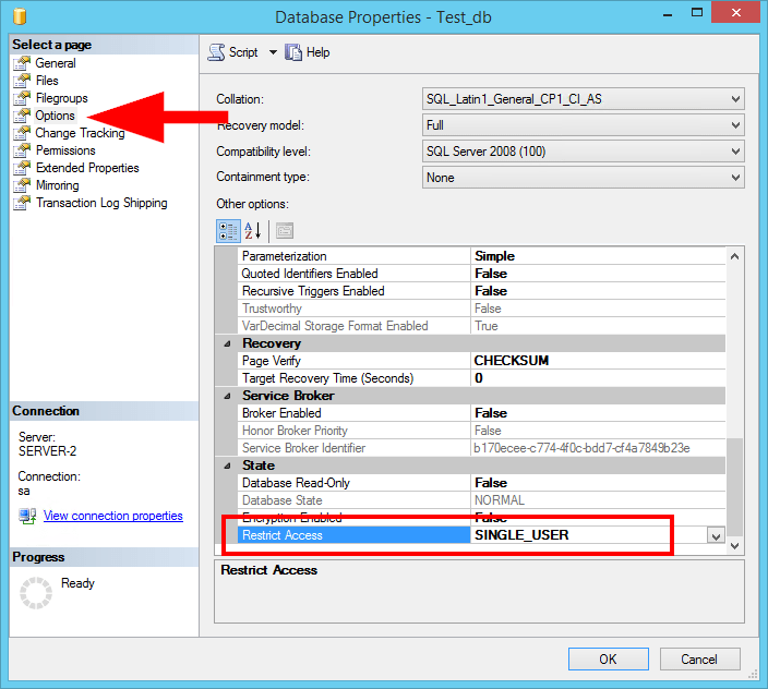 SQL Server restrict access to single user