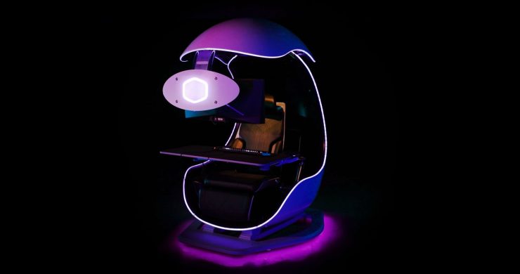 Cooler Master Unveils The ORB X Semi-Enclosed Workstation, A Futuristic Looking & Immersive Gaming Pod