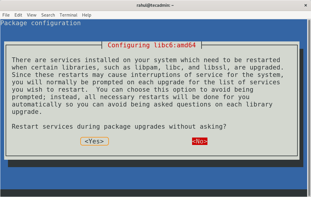 Configuring lib6:amd64 during Debian 11 Upgrade