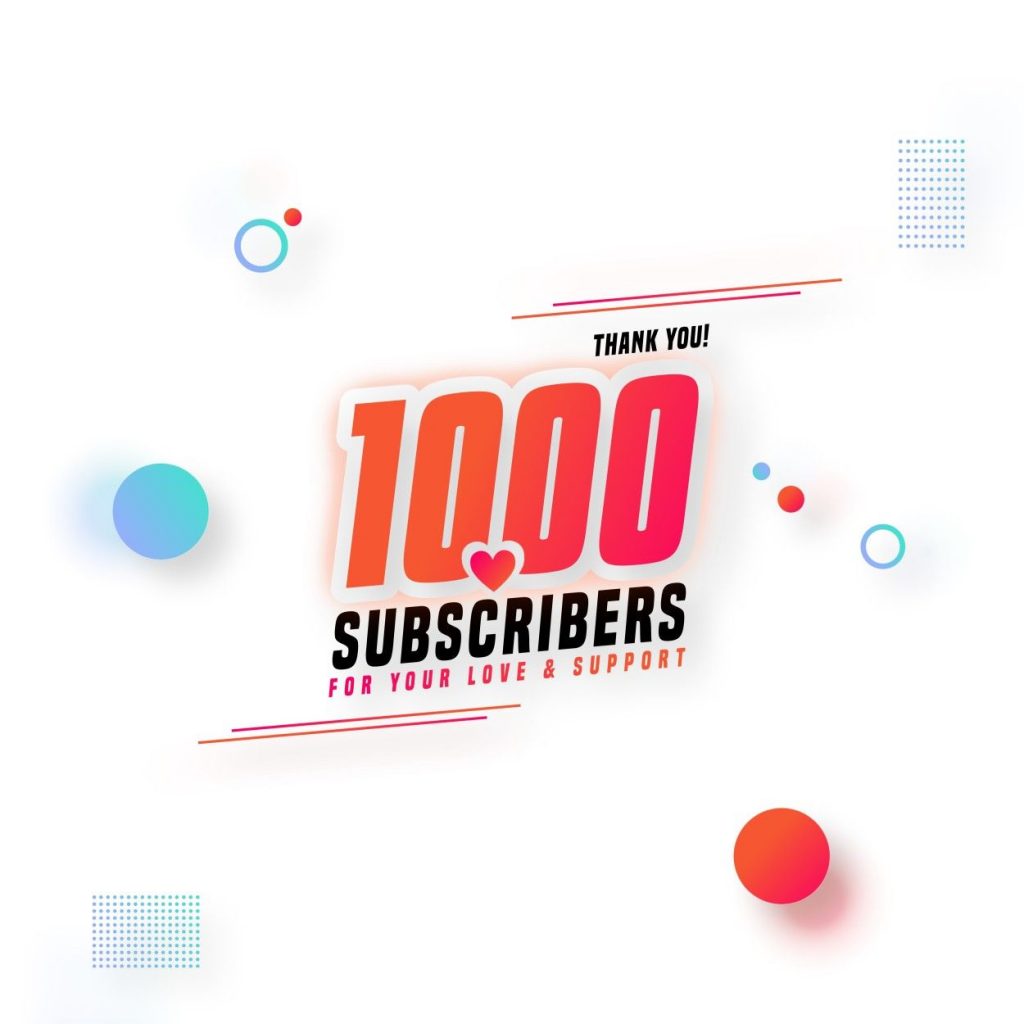 Celebrating 1000 Subscribers on YouTube