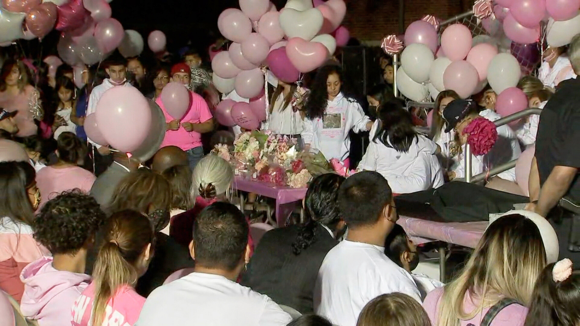 A vigil is held to honor Brianna Rodriguez. Rodriguez is one of the nine people who died at Travis Scott's music festival when people got crushed