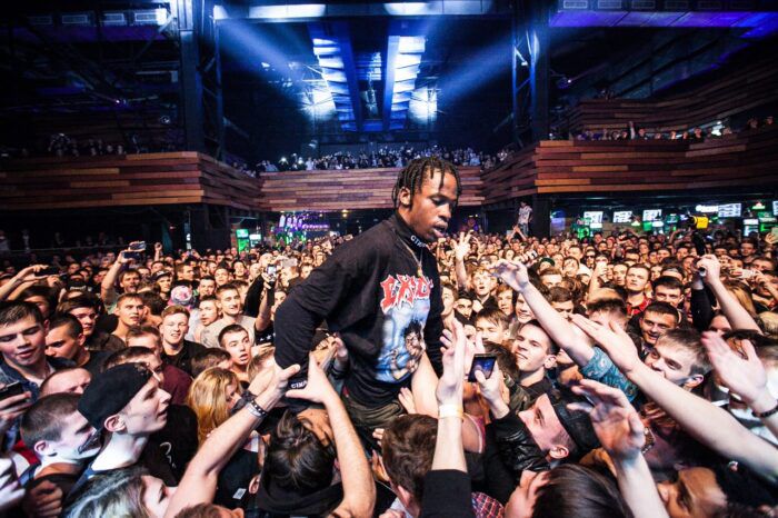 Travis Scott was performing at the Astroworld music festival in Houston Nov. 5 when 10 were killed in crowd surges.