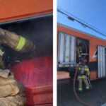 Commercial vehicle fire contained in Paso Robles