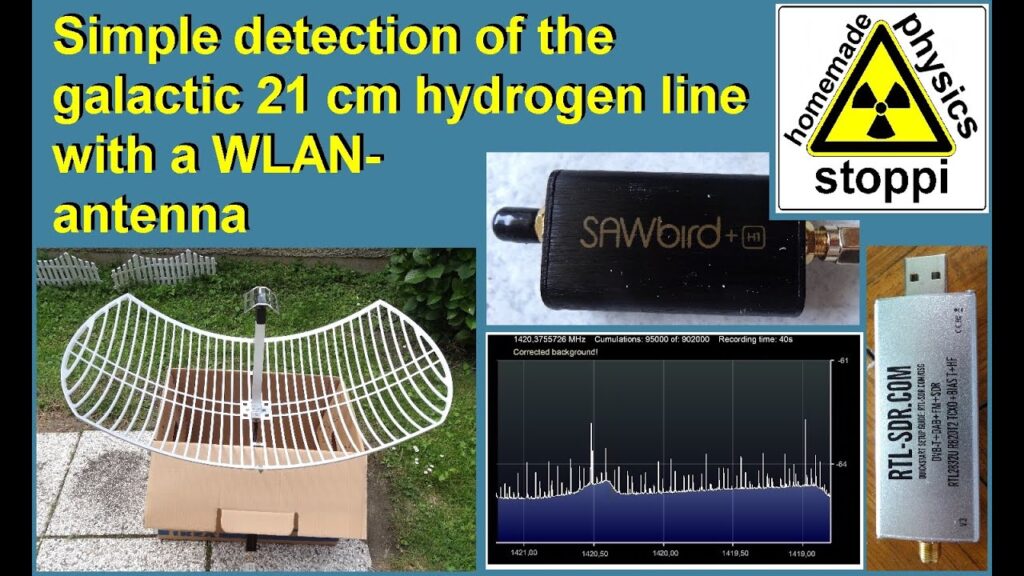 Video Demonstrating Hydrogen Line Detection with an RTL-SDR and WiFi Dish