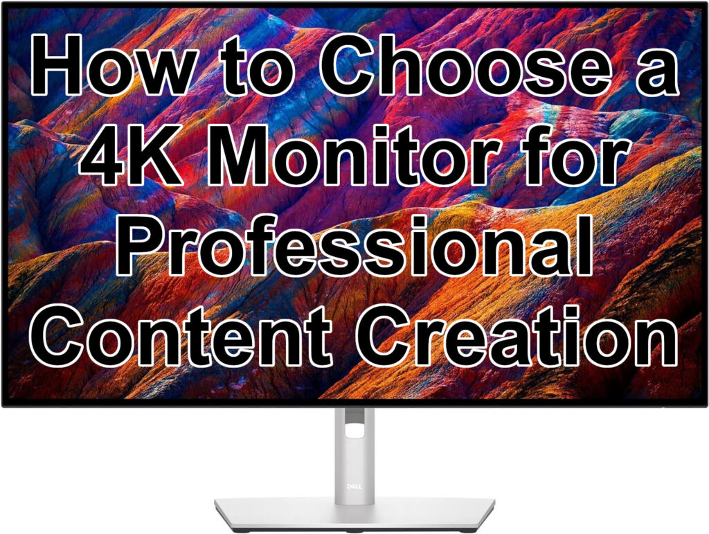4K Monitor Content Creators