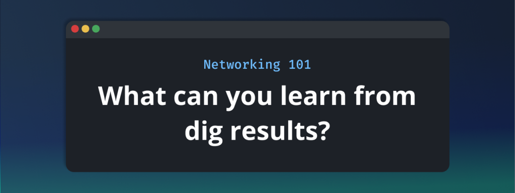 How to Read a Dig Result: A Guide for Network Novices