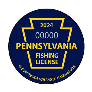 PA Fishing License Button